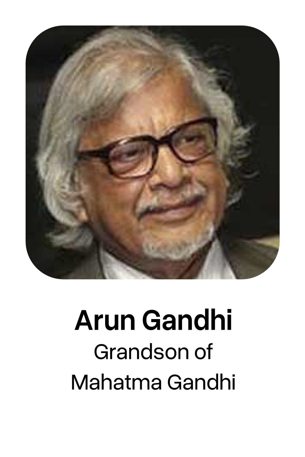 Tushar Arun Gandhi great-grandson of Mahatma Gandhi